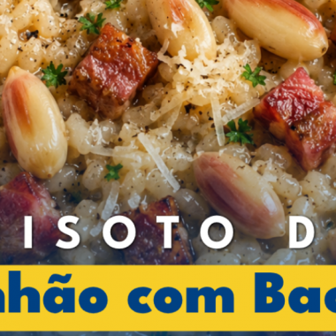 Risoto de Pinhão com Bacon